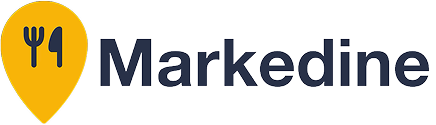 Markedine logo, a restaurant marketing agency in Bangkok. โลโก้ Markedine เอเจนซี่การตลาดร้านอาหารในกรุงเทพฯ
