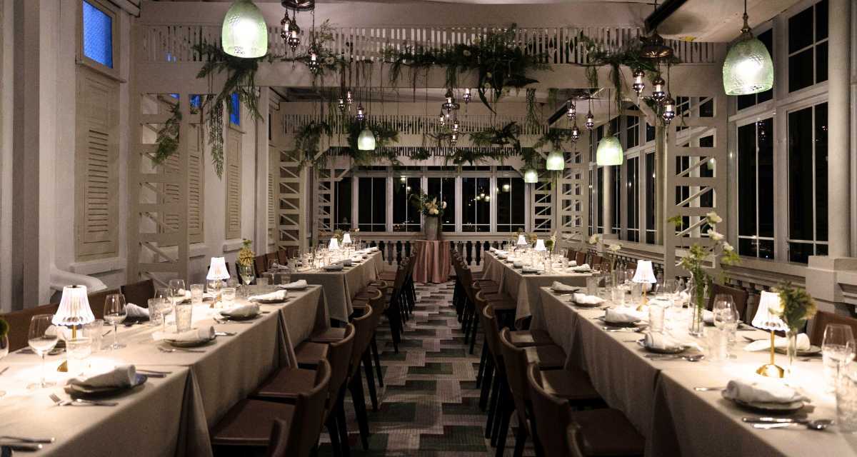 A restaurant being prepared before opening