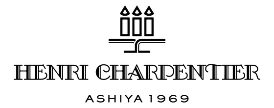 Henri Charpentier logo, a French style patisserie and dessert brand in Bangkok and a Markedine client. โลโก้ Henri Charpentier แบรนด์ขนมหวานและเพสตรีสไตล์ฝรั่งเศสในกรุงเทพฯ ลูกค้าของ Markedine