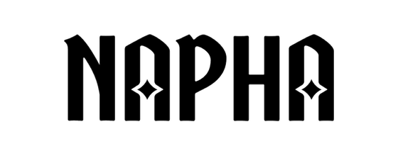 Napha logo, a modern Thai restaurant in Bangkok and a Markedine client. โลโก้ Napha ร้านอาหารไทยร่วมสมัยในกรุงเทพฯ ลูกค้าของ Markedine